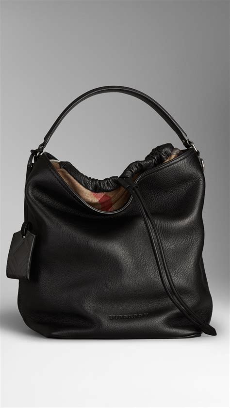 used burberry black hobo handbag|Burberry shoulder bag outlet.